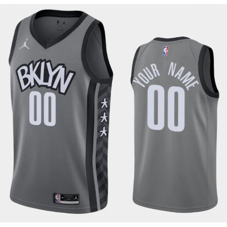 Herren NBA Brooklyn Nets Trikot Benutzerdefinierte Jordan Brand 2020-2021 Statement Edition Swingman